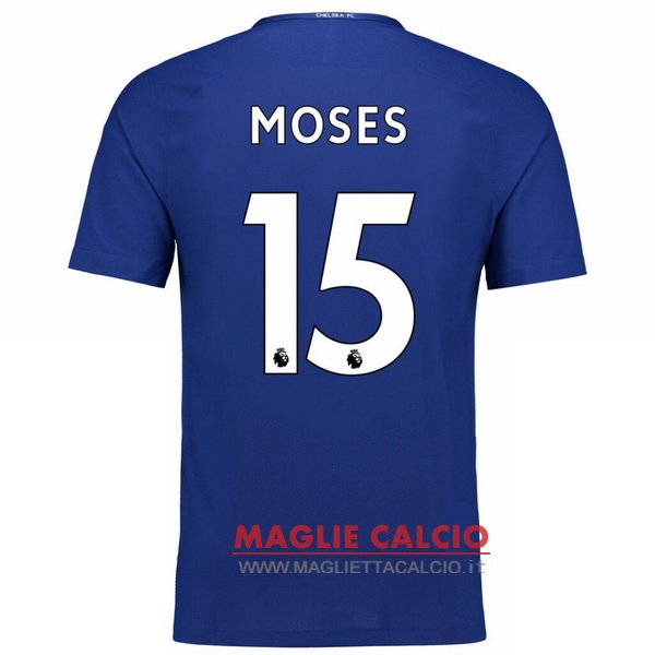 nuova maglietta chelsea 2017-2018 moses 15 prima